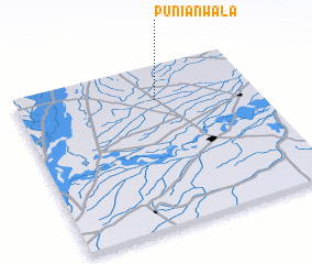 3d view of Puniānwāla