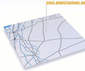 3d view of Ghulām Husainwāla Khu