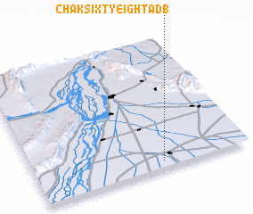 3d view of Chak Sixty-eight A DB