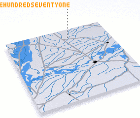 3d view of Chak Three Hundred Seventy-one