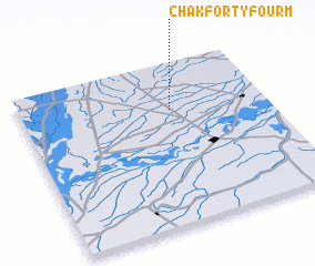 3d view of Chak Forty-four M