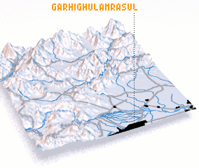 3d view of Garhi Ghulām Rasūl