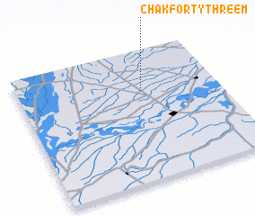 3d view of Chak Forty-Three M