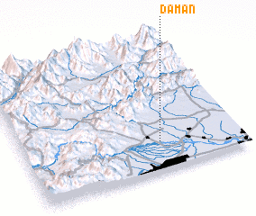 3d view of Dāmān