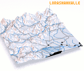 3d view of Lora Shāh Kalle