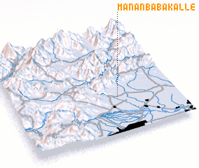 3d view of Manān Bāba Kalle