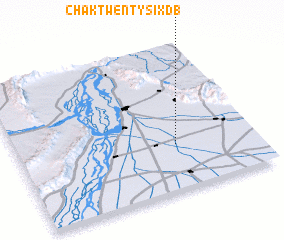 3d view of Chak Twenty-six DB