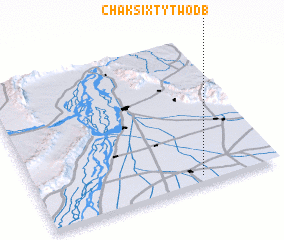 3d view of Chak Sixty-two DB