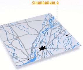 3d view of Sikandarwāla