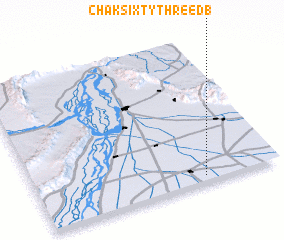 3d view of Chak Sixty-three DB