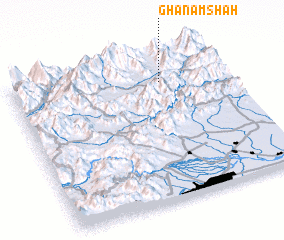 3d view of Ghanamshāh