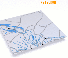 3d view of Kyzylkum