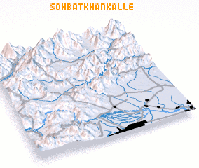 3d view of Sohbat Khān Kalle