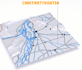 3d view of Chak Thirty-eight DB