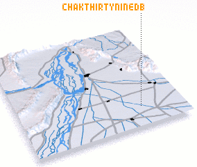 3d view of Chak Thirty-nine DB