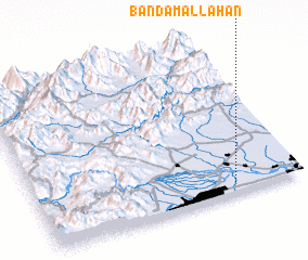 3d view of Bānda Mallāhān