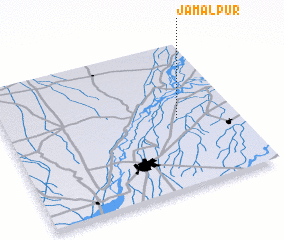 3d view of Jamālpur