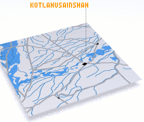 3d view of Kotla Husain Shāh