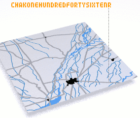 3d view of Chak One Hundred Forty-six-Ten R