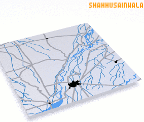 3d view of Shah Husainwāla