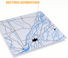 3d view of Basti Mulāzim Hussain