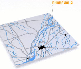 3d view of Dhorewāla