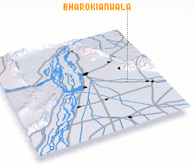 3d view of Bharokiānwāla