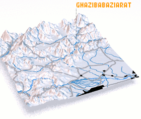 3d view of Ghāzi Bāba Ziārat