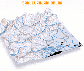 3d view of Sādullāh Jān Korūna