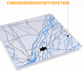 3d view of Chak One Hundred Forty-nine-Ten R