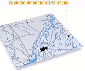 3d view of Chak One Hundred Fifty-six-Ten R