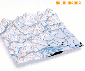 3d view of Maluki Bānda