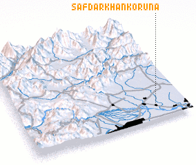 3d view of Safdar Khān Korūna