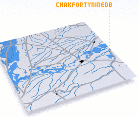 3d view of Chak Forty-nine D B