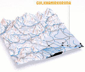 3d view of Gul Khamīr Korūna