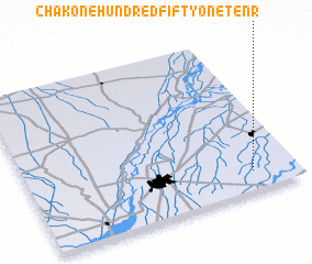 3d view of Chak One Hundred Fifty-one-Ten R