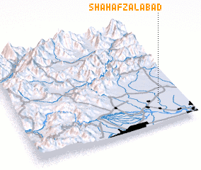 3d view of Shāh Afzalābād