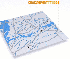 3d view of Chak Seventy-two D B