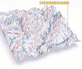 3d view of Serai Bāba Sāhib