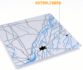 3d view of Kot Mūl Chand