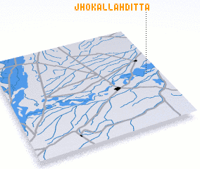 3d view of Jhok Allāh Ditta