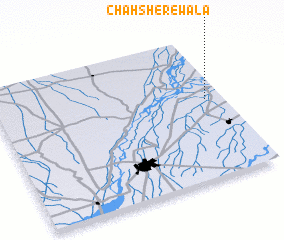 3d view of Chāh Sherewāla