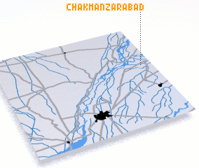3d view of Chak Manzarābād