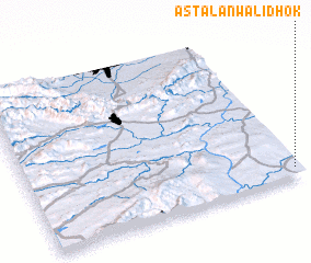 3d view of Astalānwāli Dhok