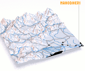 3d view of Māho Dheri