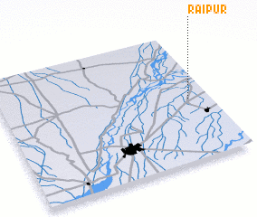 3d view of Rāipur