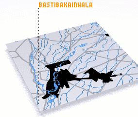 3d view of Basti Bakāīnwāla