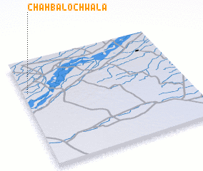 3d view of Chāh Balochwāla