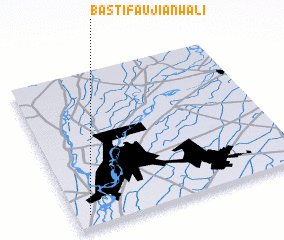 3d view of Basti Faujiānwāli