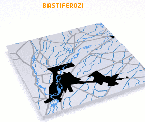 3d view of Basti Ferozi